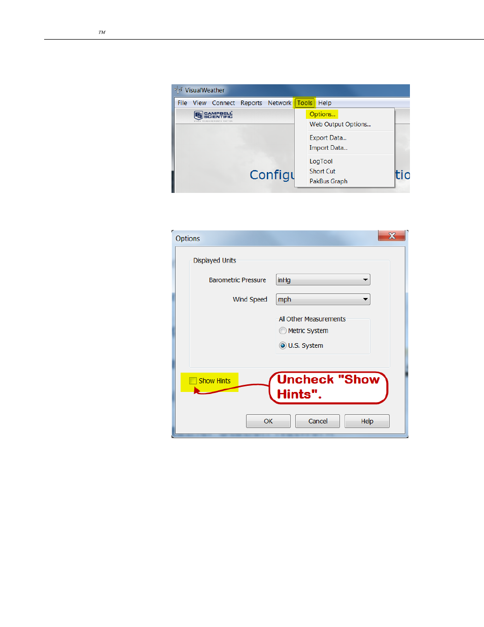 Campbell Scientific VisualWeather Software User Manual | Page 54 / 78