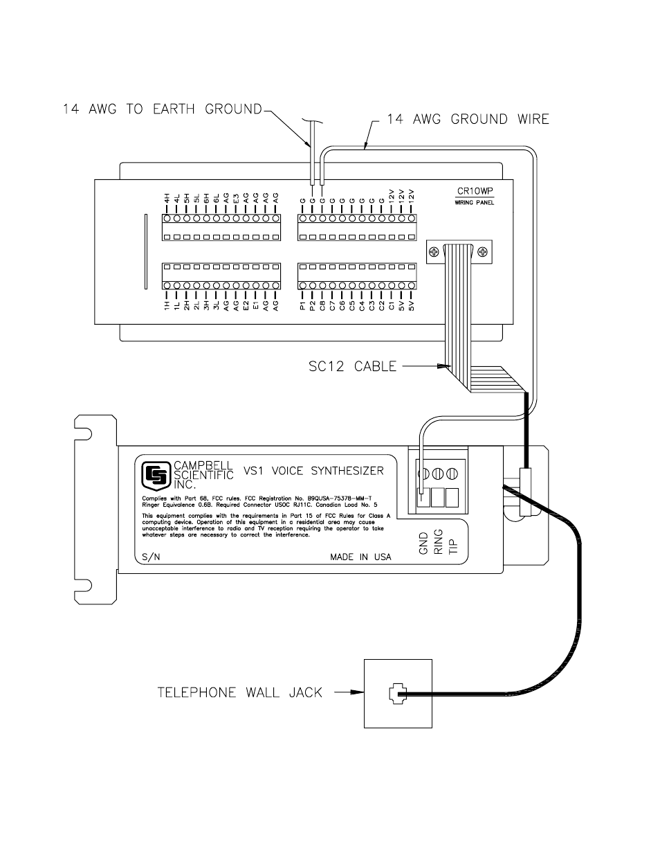 Campbell Scientific VS1 Telephone Modem with Voice Synthesizer User Manual | Page 6 / 36
