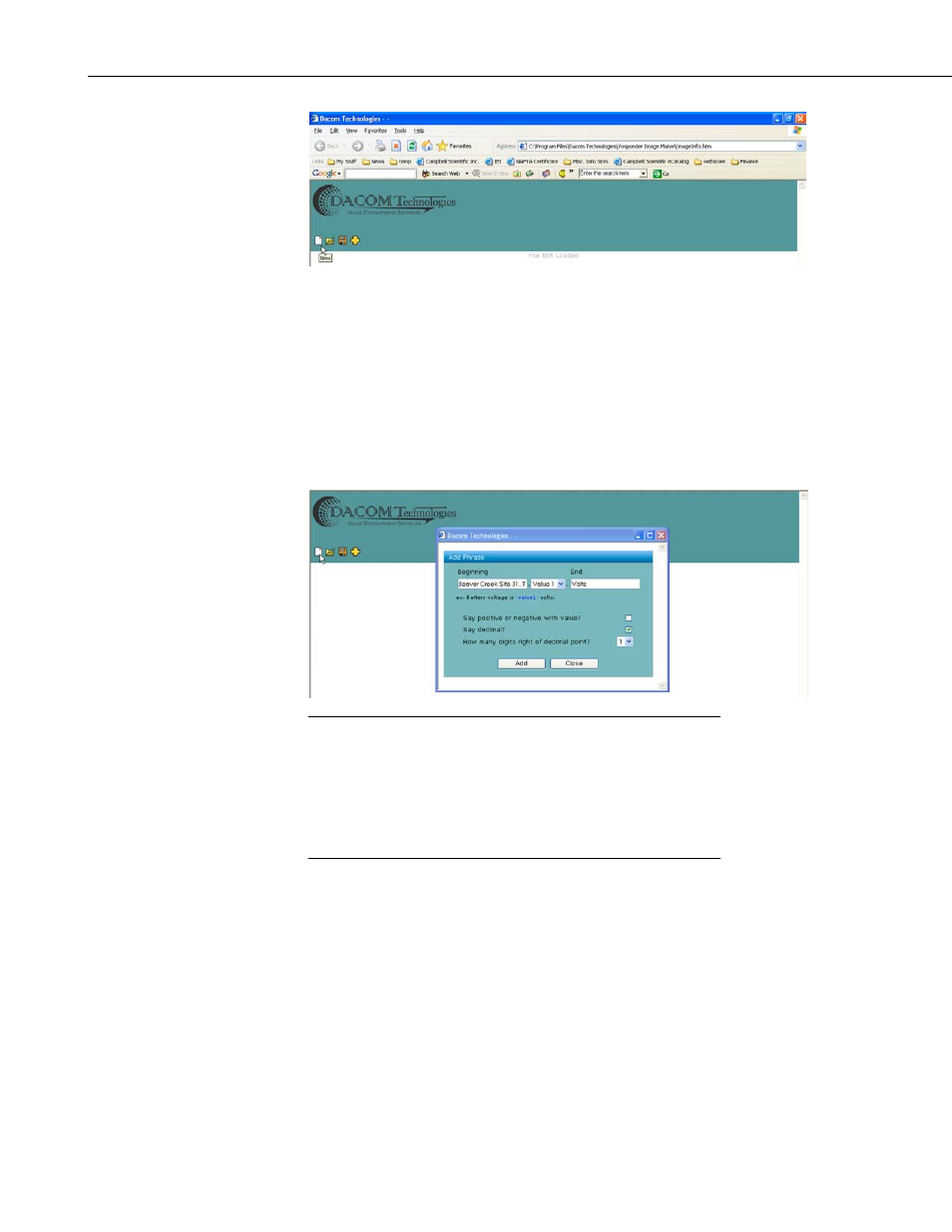 1 building the voice image file | Campbell Scientific VSP3 Vosponder Voice Radio Interface User Manual | Page 22 / 58