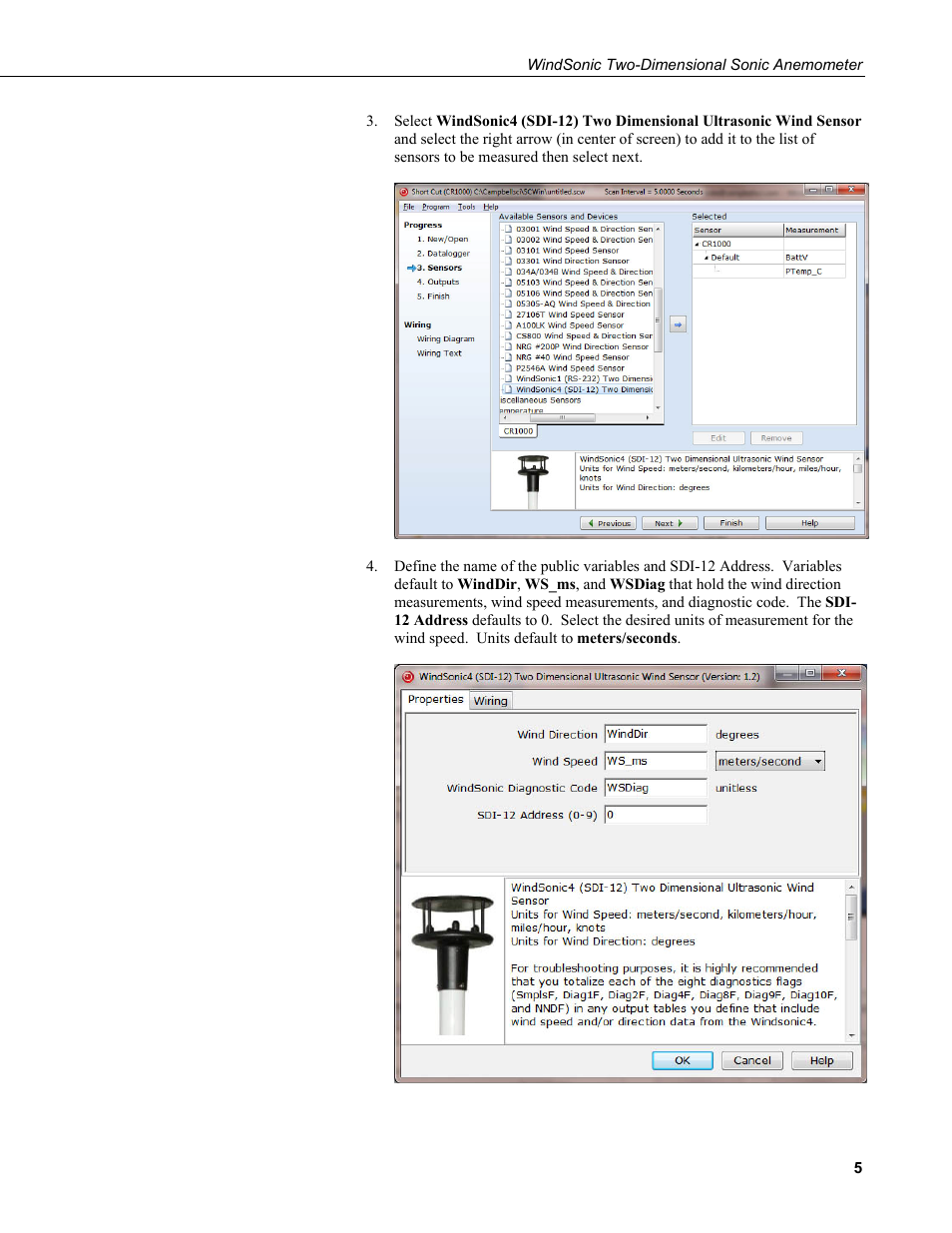 Campbell Scientific WINDSONIC 2-D Sonic Wind Sensors User Manual | Page 13 / 46