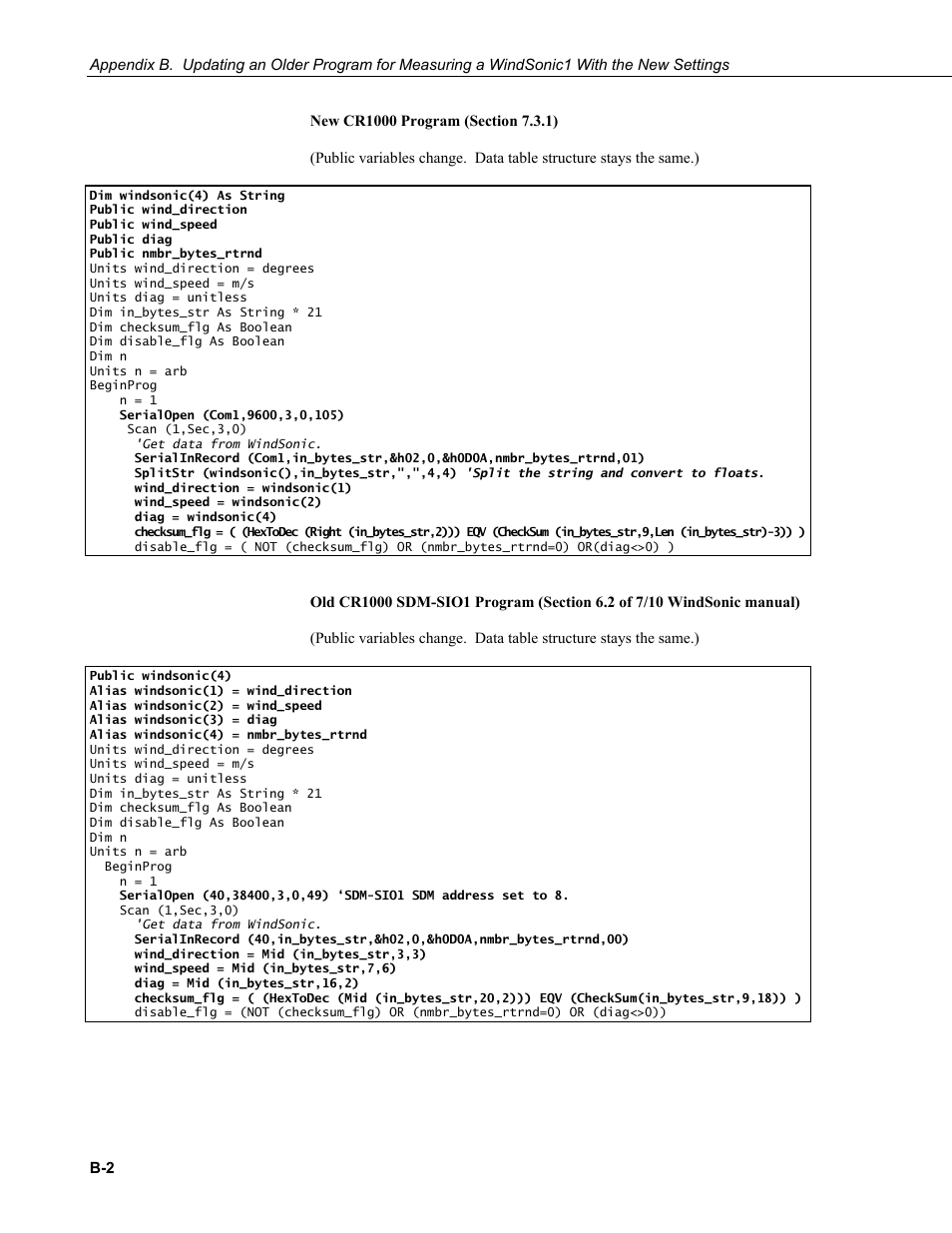 Campbell Scientific WINDSONIC 2-D Sonic Wind Sensors User Manual | Page 42 / 46