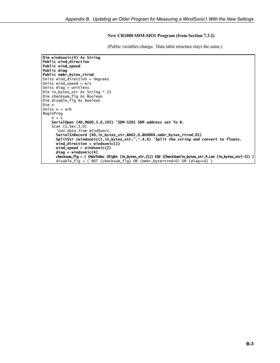 Campbell Scientific WINDSONIC 2-D Sonic Wind Sensors User Manual | Page 43 / 46