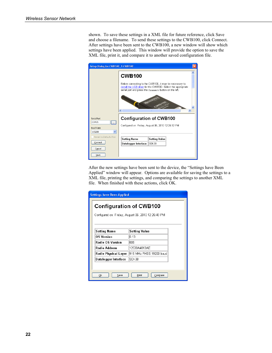 Campbell Scientific Wireless Sensor Network (CWB100, CWS220, and CWS900) User Manual | Page 30 / 70