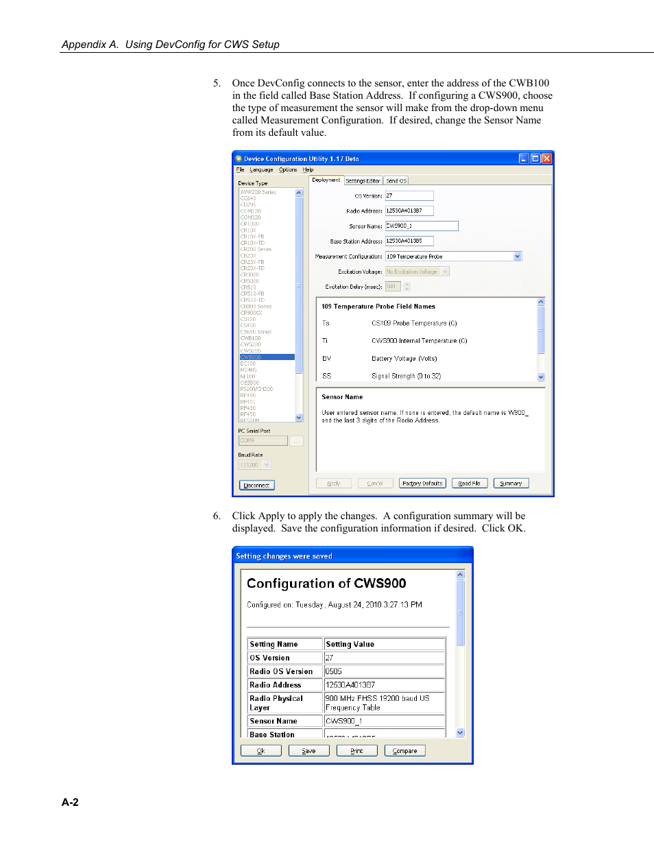 Campbell Scientific Wireless Sensor Network (CWB100, CWS220, and CWS900) User Manual | Page 54 / 70