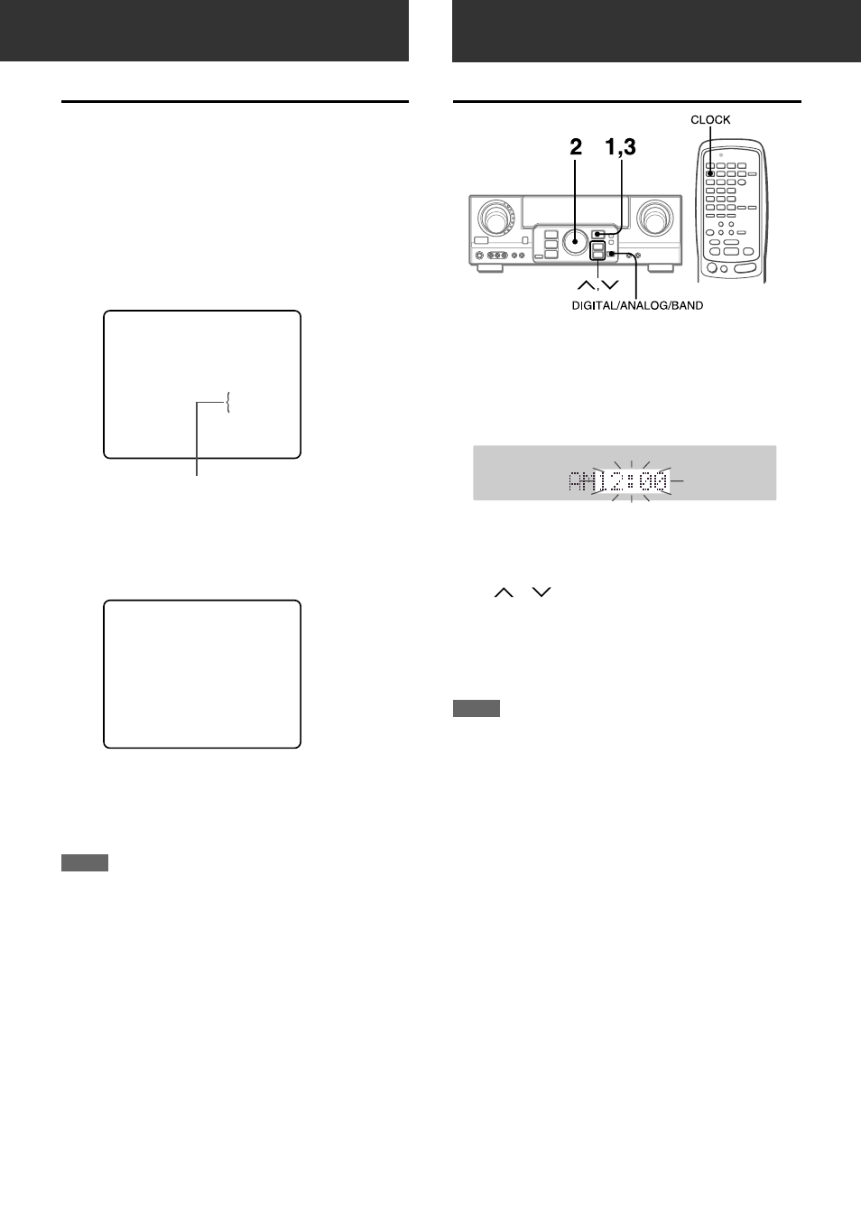 Setting the clock, On screen display | Aiwa AV-D97 User Manual | Page 22 / 80