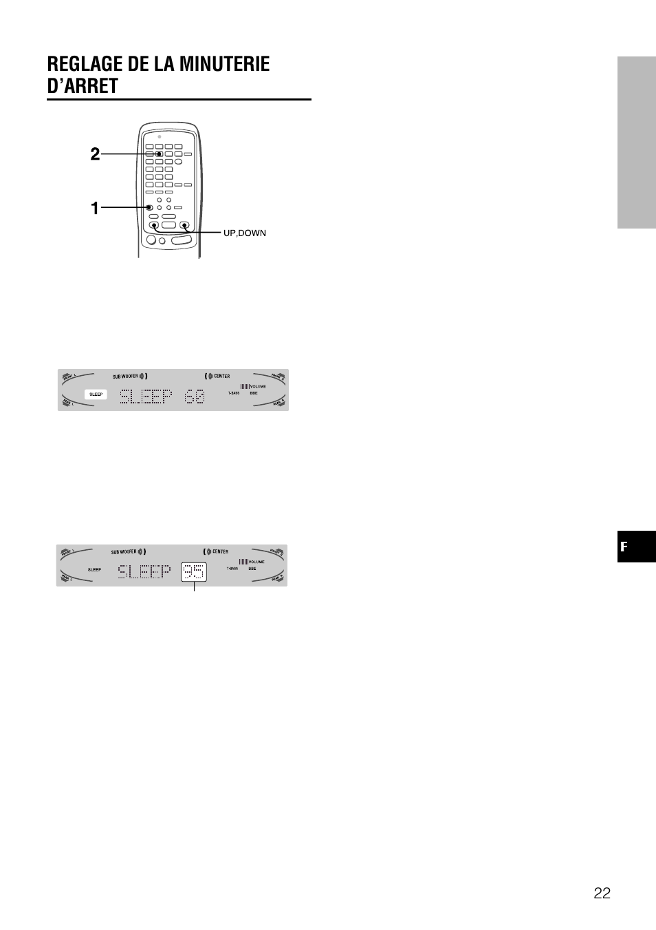 Reglage de la minuterie d’arret | Aiwa AV-D97 User Manual | Page 78 / 80