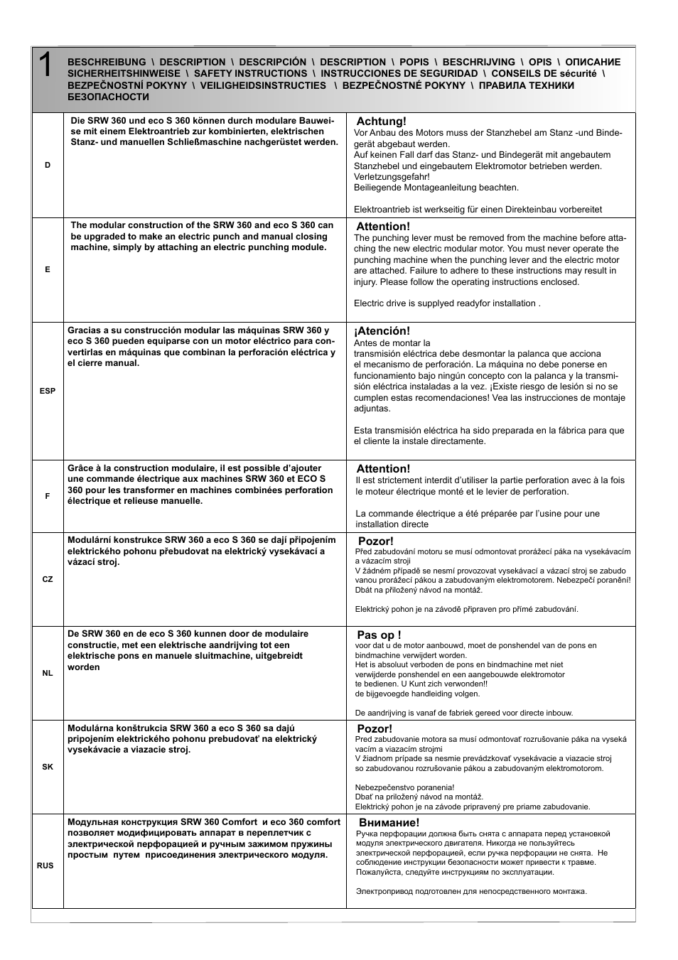 Renz eco360comfort User Manual | Page 2 / 8