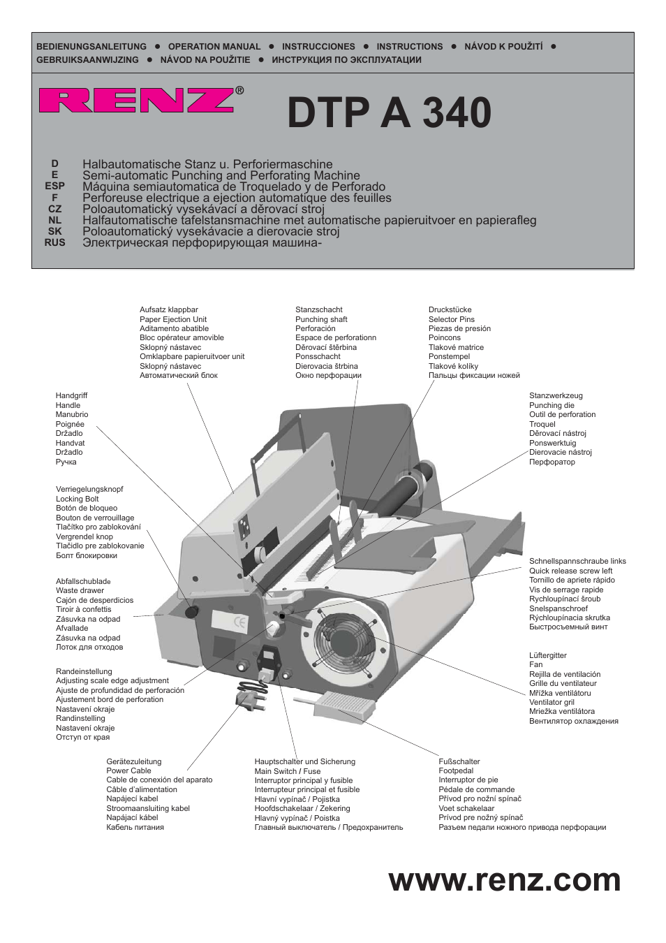 Dtp a 340 | Renz DTP A 340 User Manual | Page 2 / 25