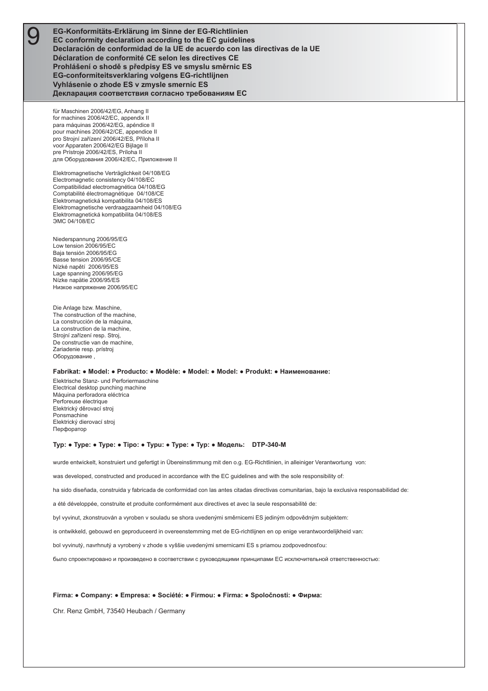 Renz DTP 340 M User Manual | Page 15 / 20