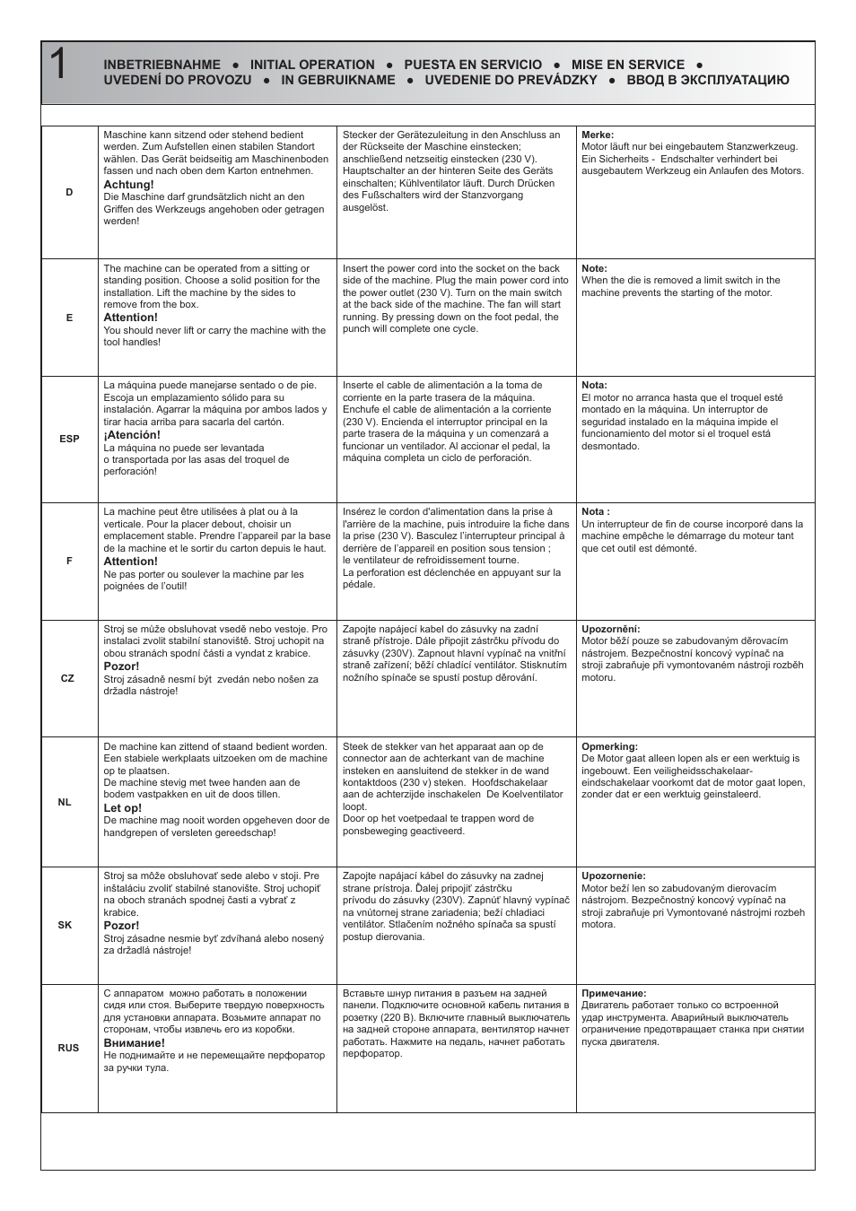 Renz DTP 340 M User Manual | Page 4 / 20
