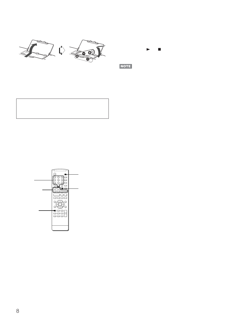 About the remote control, Operating other equipment | Aiwa AV-NW50 User Manual | Page 8 / 22