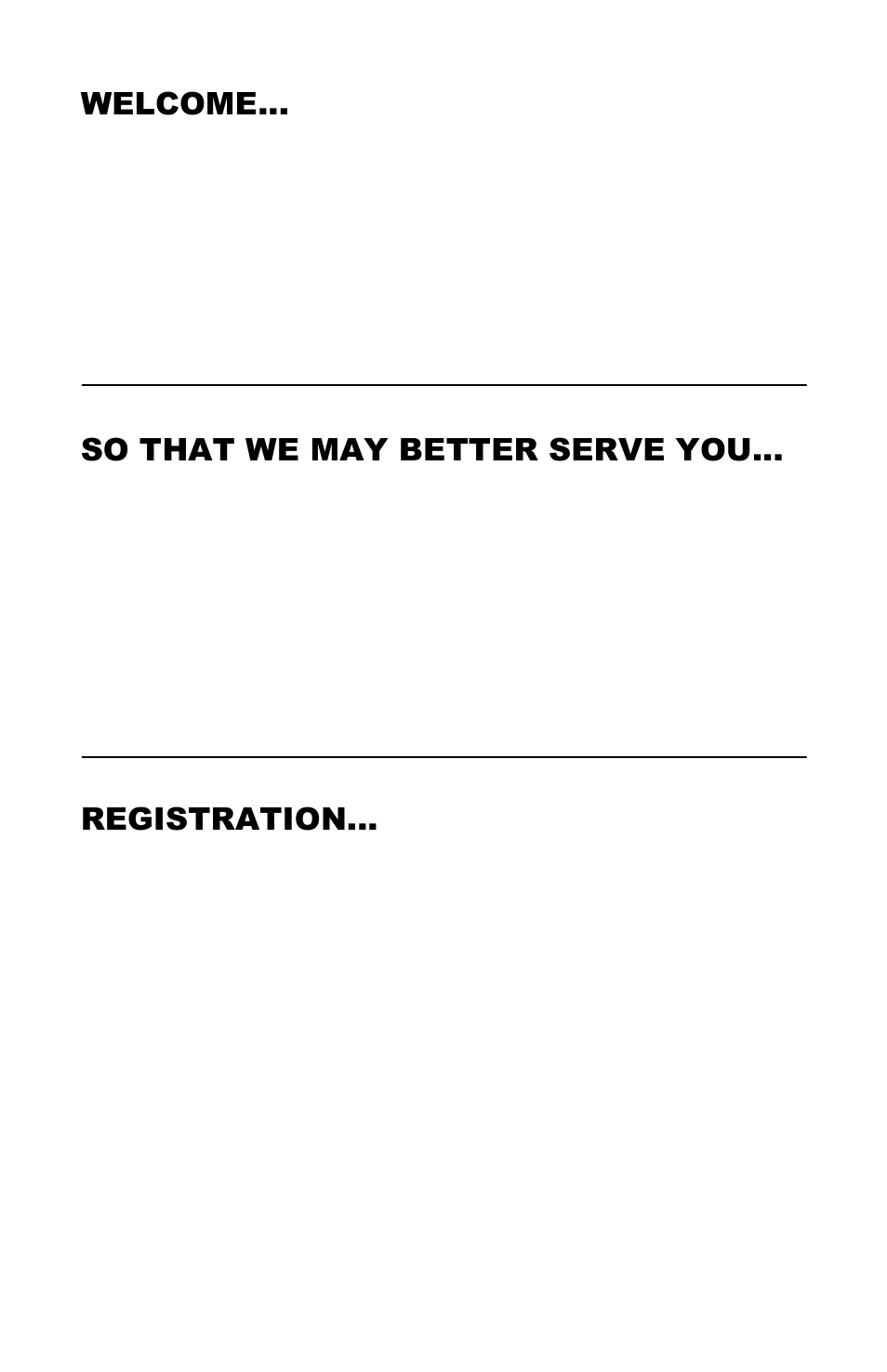 Welcome, So that we may better serve you, Registration | Pro-Lite PL-M1020 User Manual | Page 2 / 32