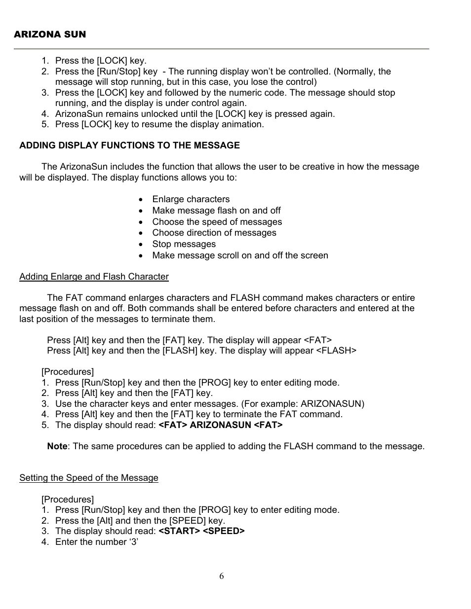 Pro-Lite ArizonaSun User Manual | Page 7 / 18