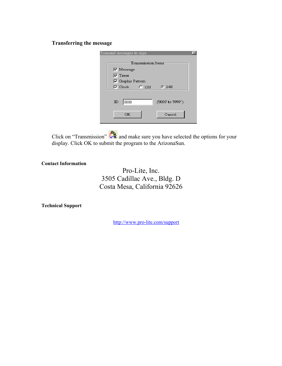 Pro-Lite ArizonaSun User Manual | Page 9 / 9
