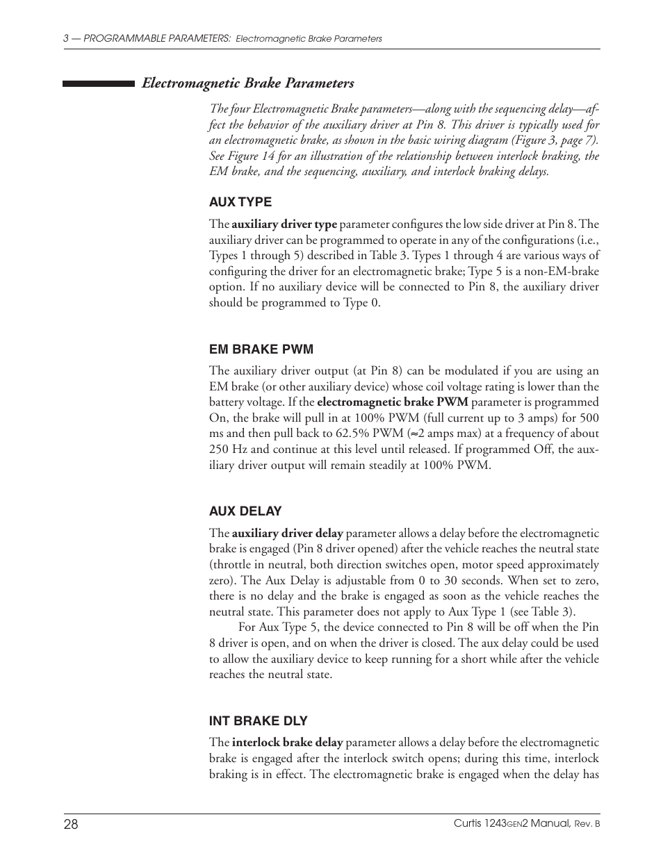 Electromagnetic brake parameters | Wesley BCT-6200-6SA User Manual | Page 36 / 92