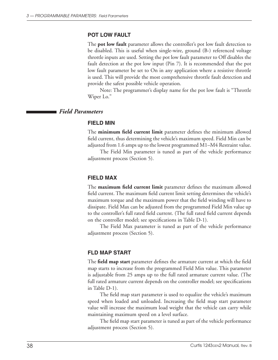 Field parameters | Wesley BCT-6200-6SA User Manual | Page 46 / 92