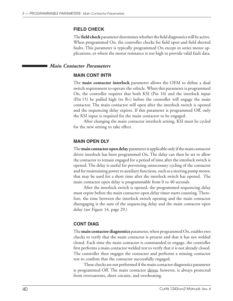 Main contactor parameters | Wesley BCT-6200-6SA User Manual | Page 48 / 92