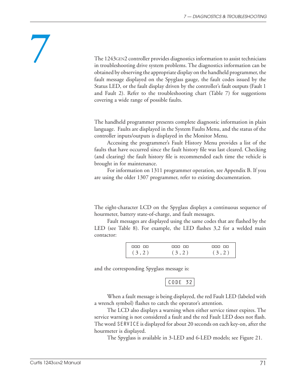 7 diagnostics & troubleshooting | Wesley BCT-6200-6SA User Manual | Page 79 / 92