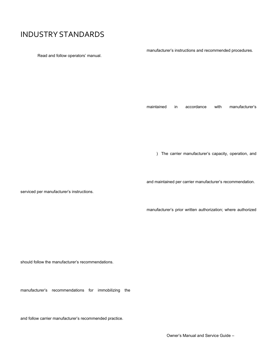 Industry, Standards | Wesley BC-6200-8SA User Manual | Page 11 / 49