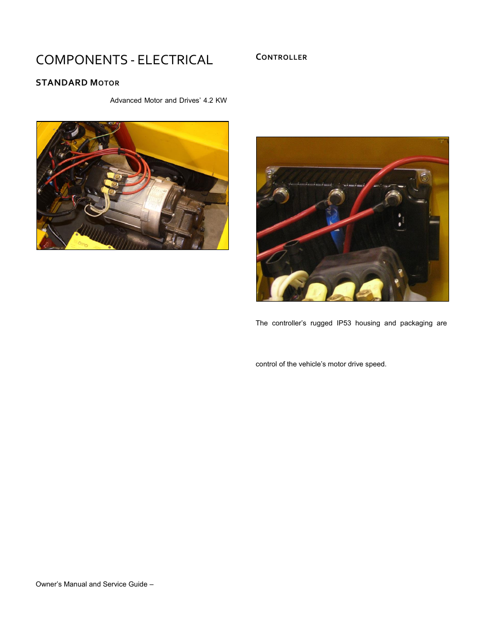 Motor, Controller, Components | Electrical | Wesley BC-6200-8SA User Manual | Page 28 / 49