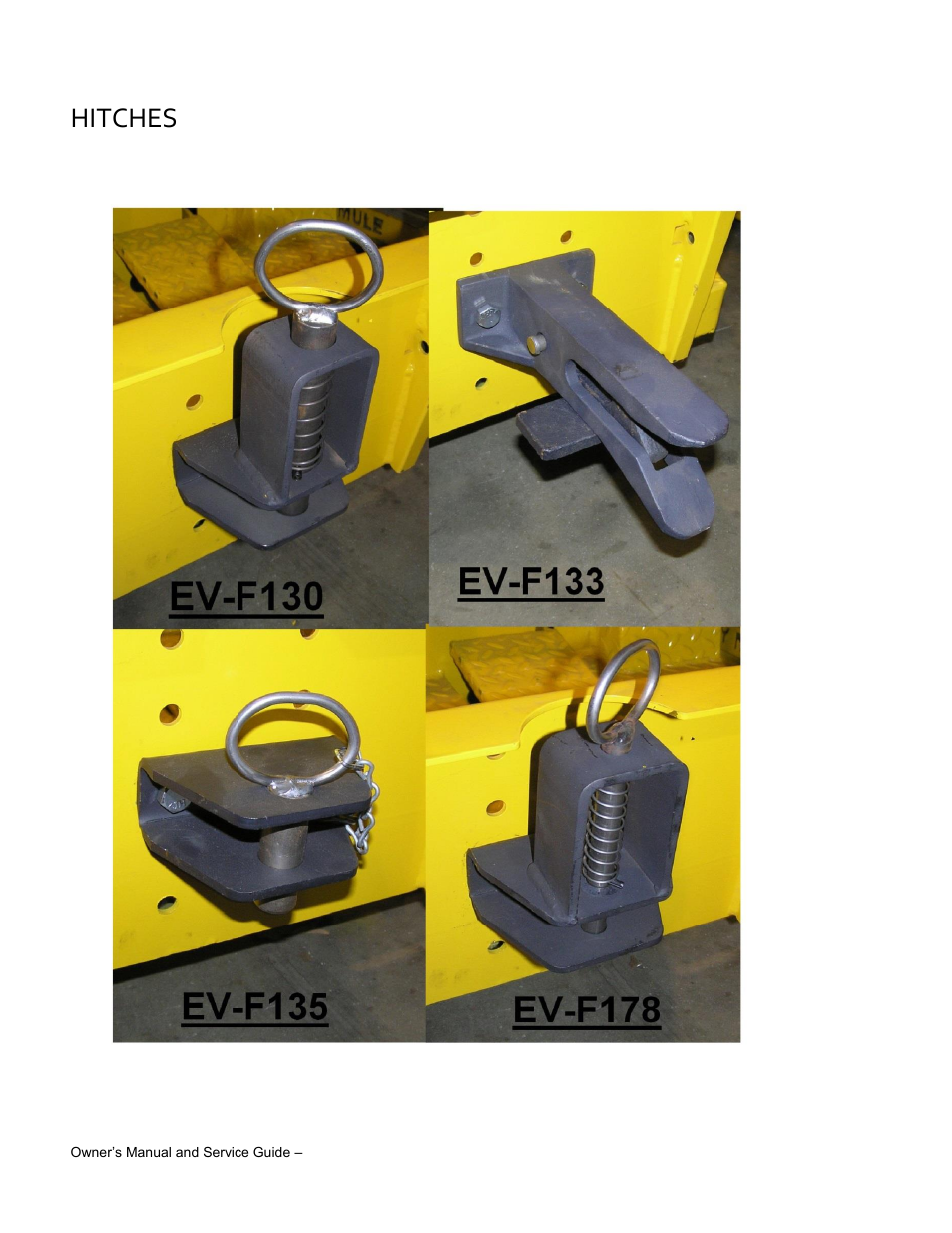 Hitches | Wesley BC-6200-8SA User Manual | Page 48 / 49