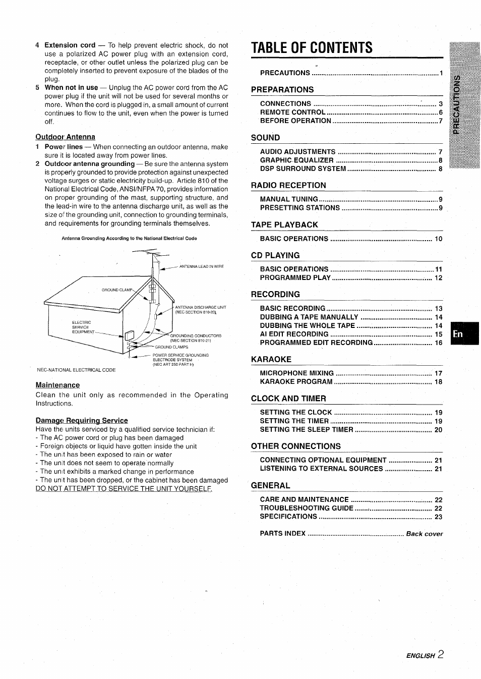Aiwa CX-NA31 User Manual | Page 3 / 76