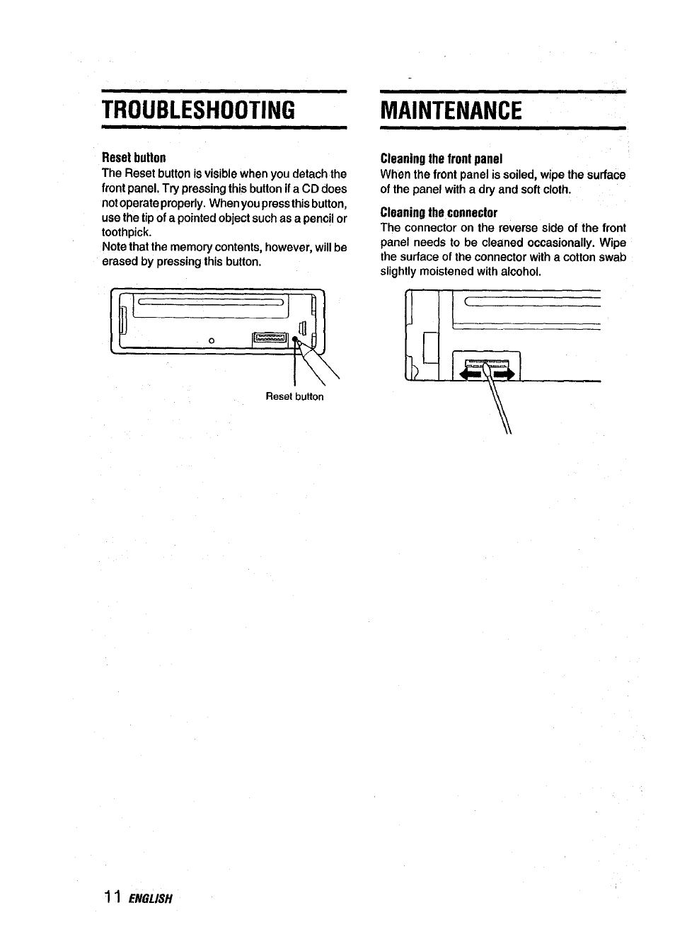 Troubleshooting, Trouble shooting, Troubleshooting maintenance | Aiwa CDC-X145 User Manual | Page 12 / 16
