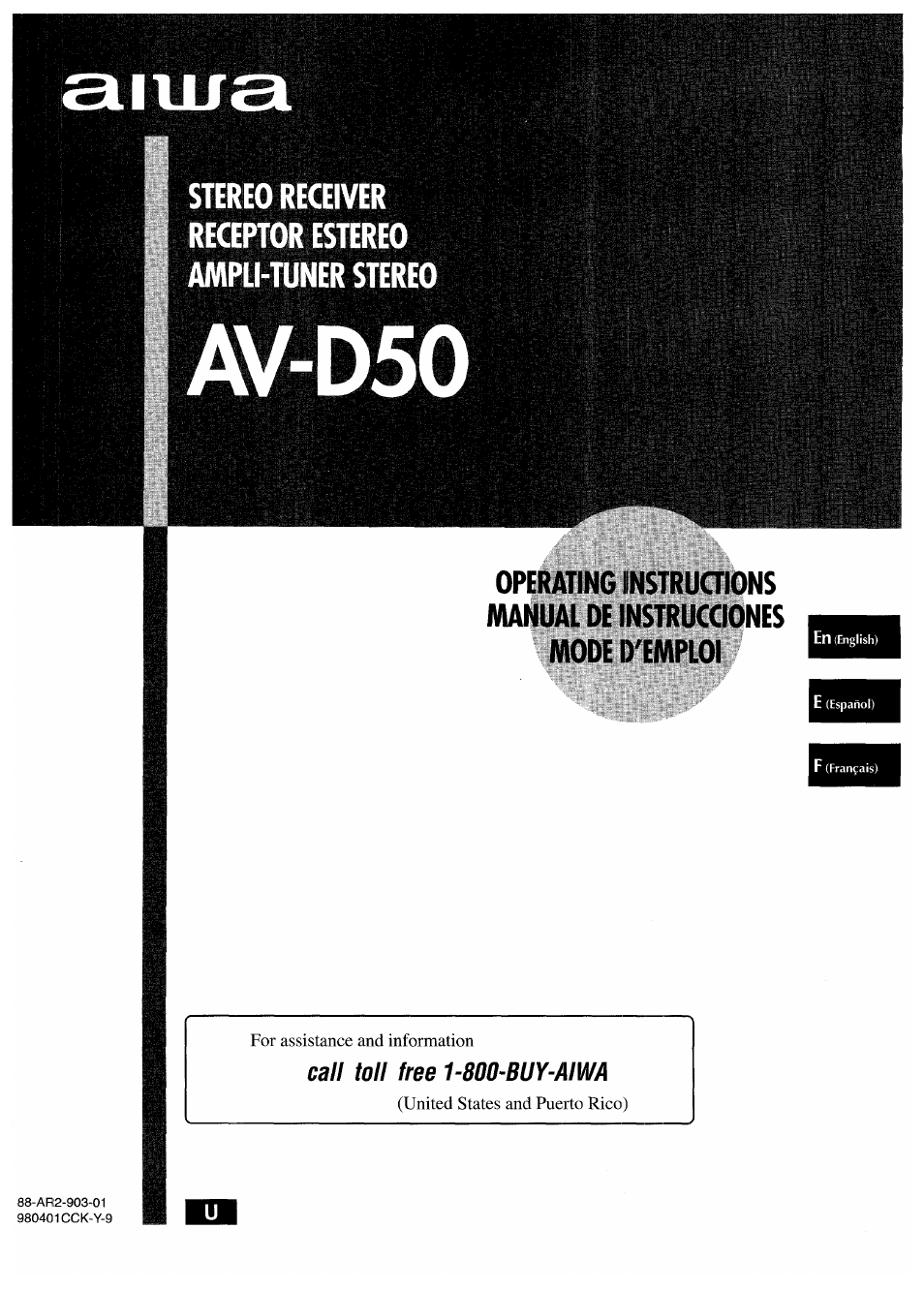 Aiwa AV-D50 User Manual | 68 pages