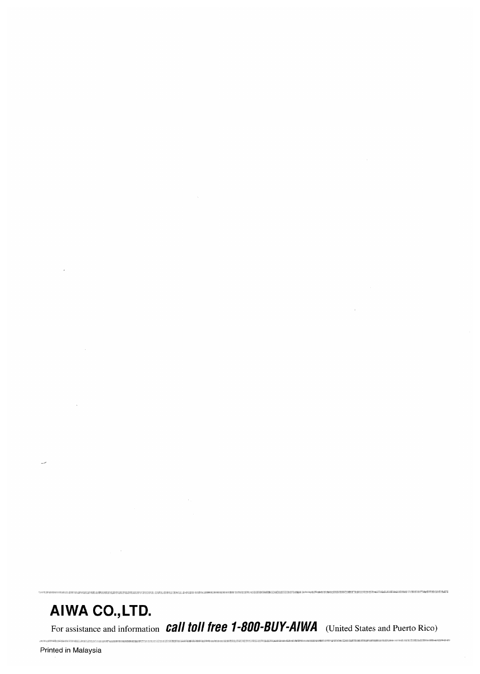 Aiwa co.,ltd | Aiwa AV-D50 User Manual | Page 68 / 68
