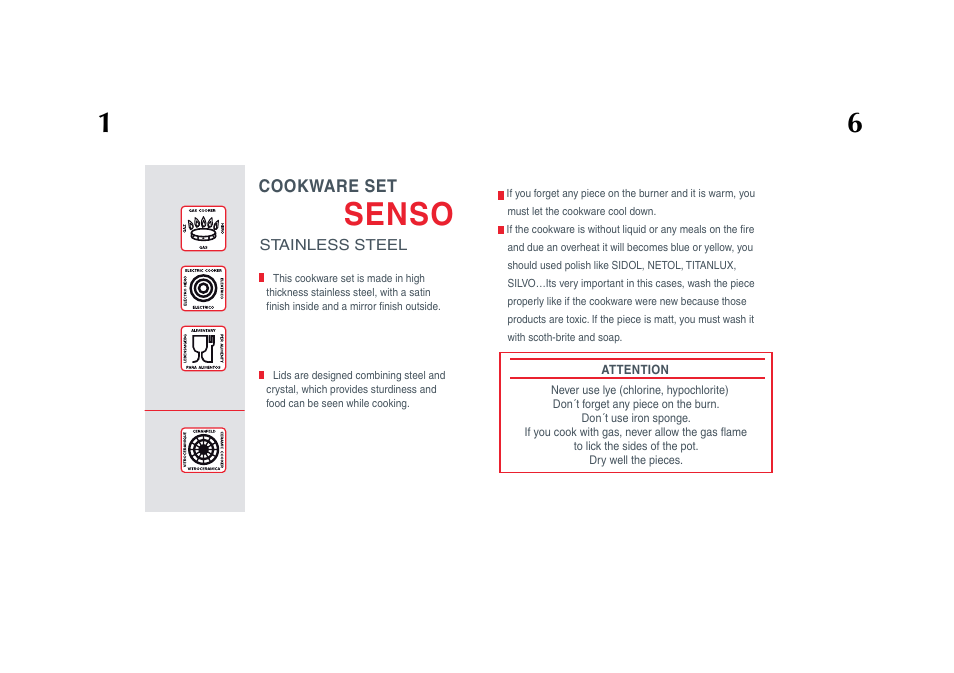 Im_senso_usa-02, Senso, Cookware set | Magefesa IM SENSO User Manual | Page 6 / 8