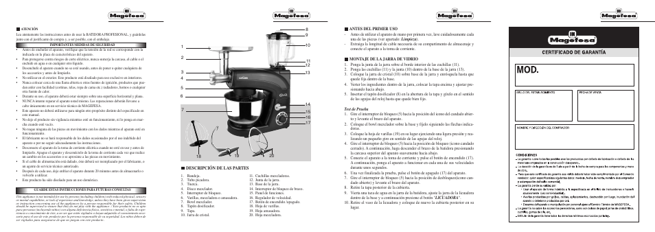 Magefesa IM ALPHA_GENERAL User Manual | Page 2 / 2