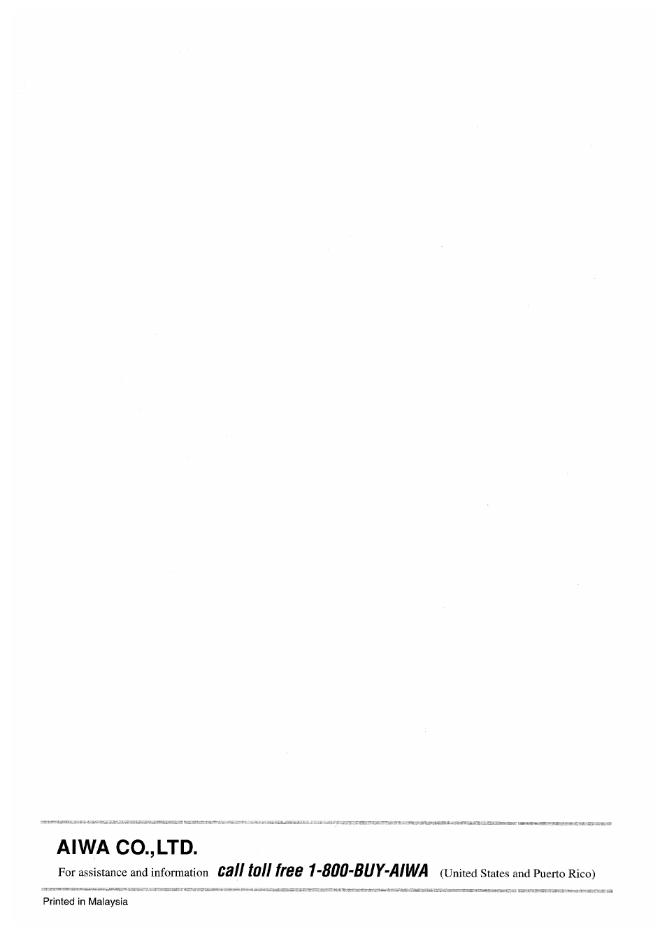 Aiwa co., ltd | Aiwa AV-D30 User Manual | Page 56 / 56