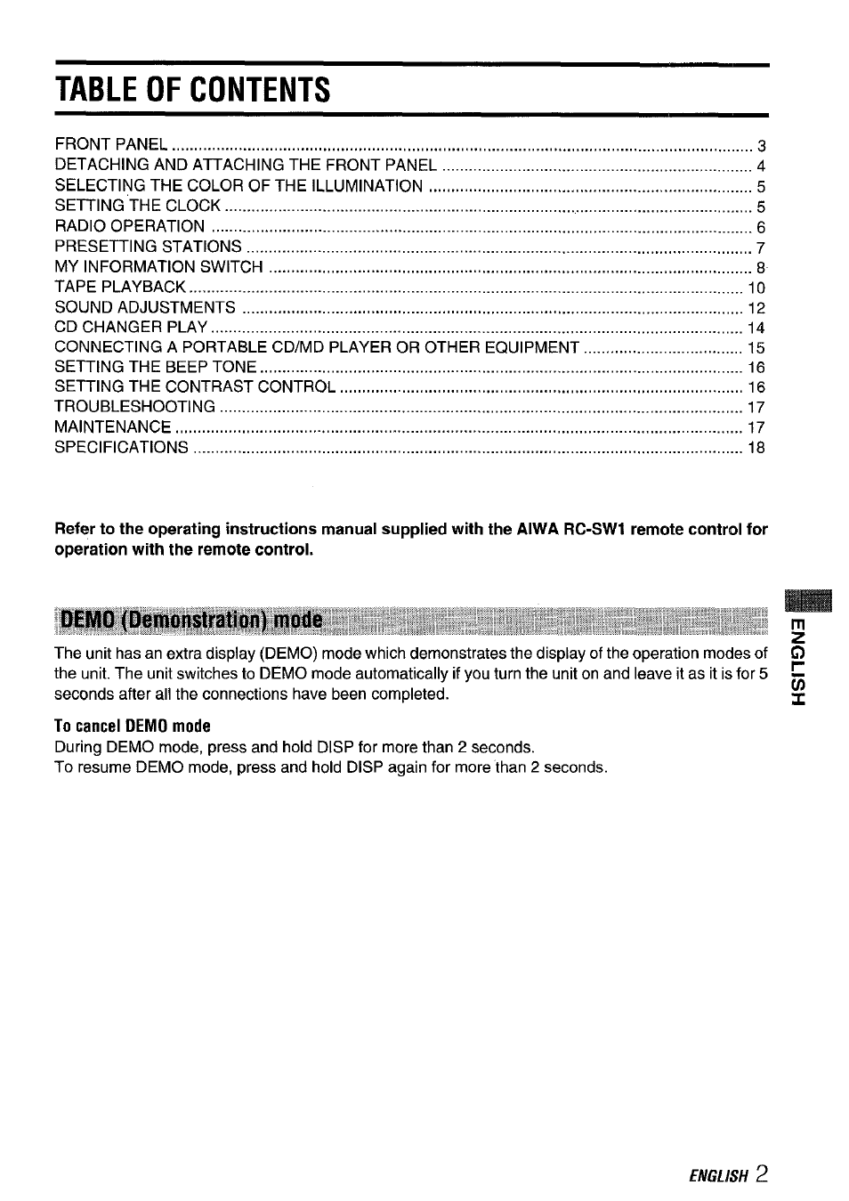 Aiwa CT-FX929M m User Manual | Page 3 / 56