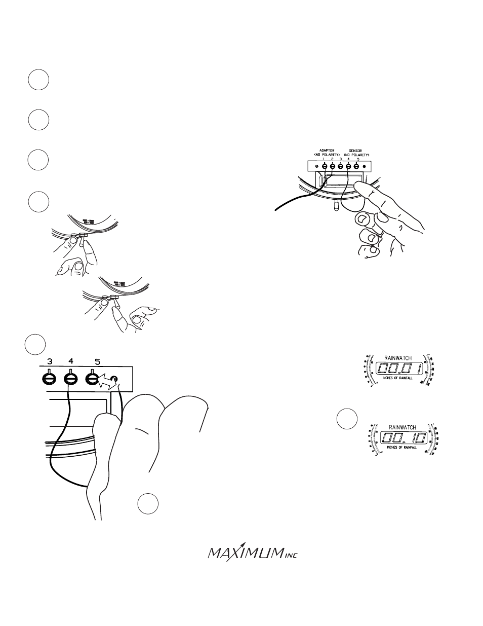 Rainwatch, Trouble shooting | Maximum Rainwatch (pre-2012) User Manual | Page 4 / 6