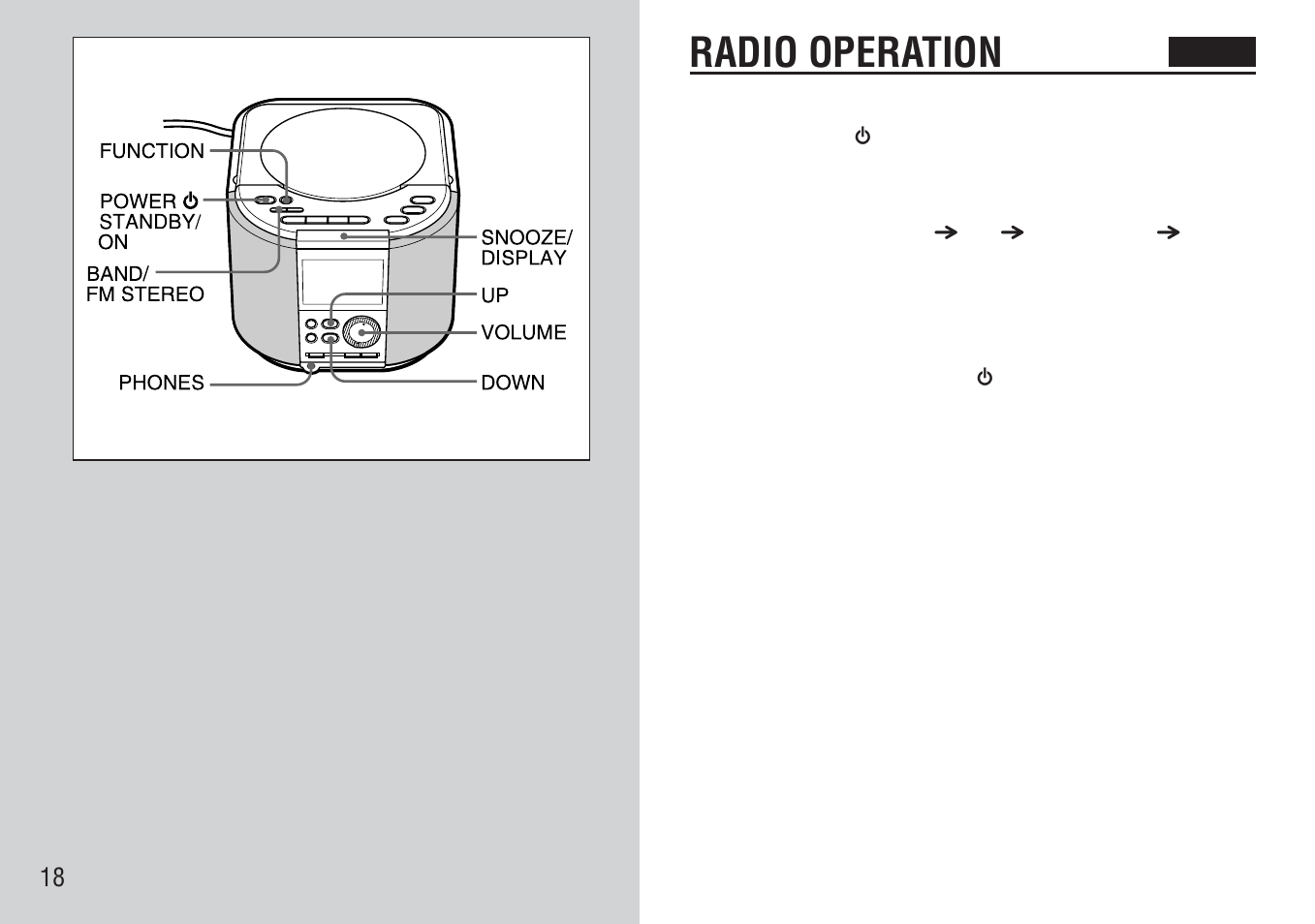 Radio operation | Aiwa FR-TC5000 User Manual | Page 18 / 48