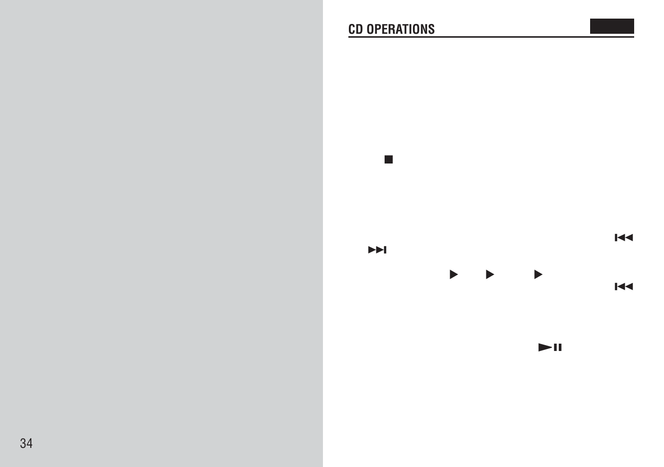 Cd operations | Aiwa FR-TC5000 User Manual | Page 34 / 48