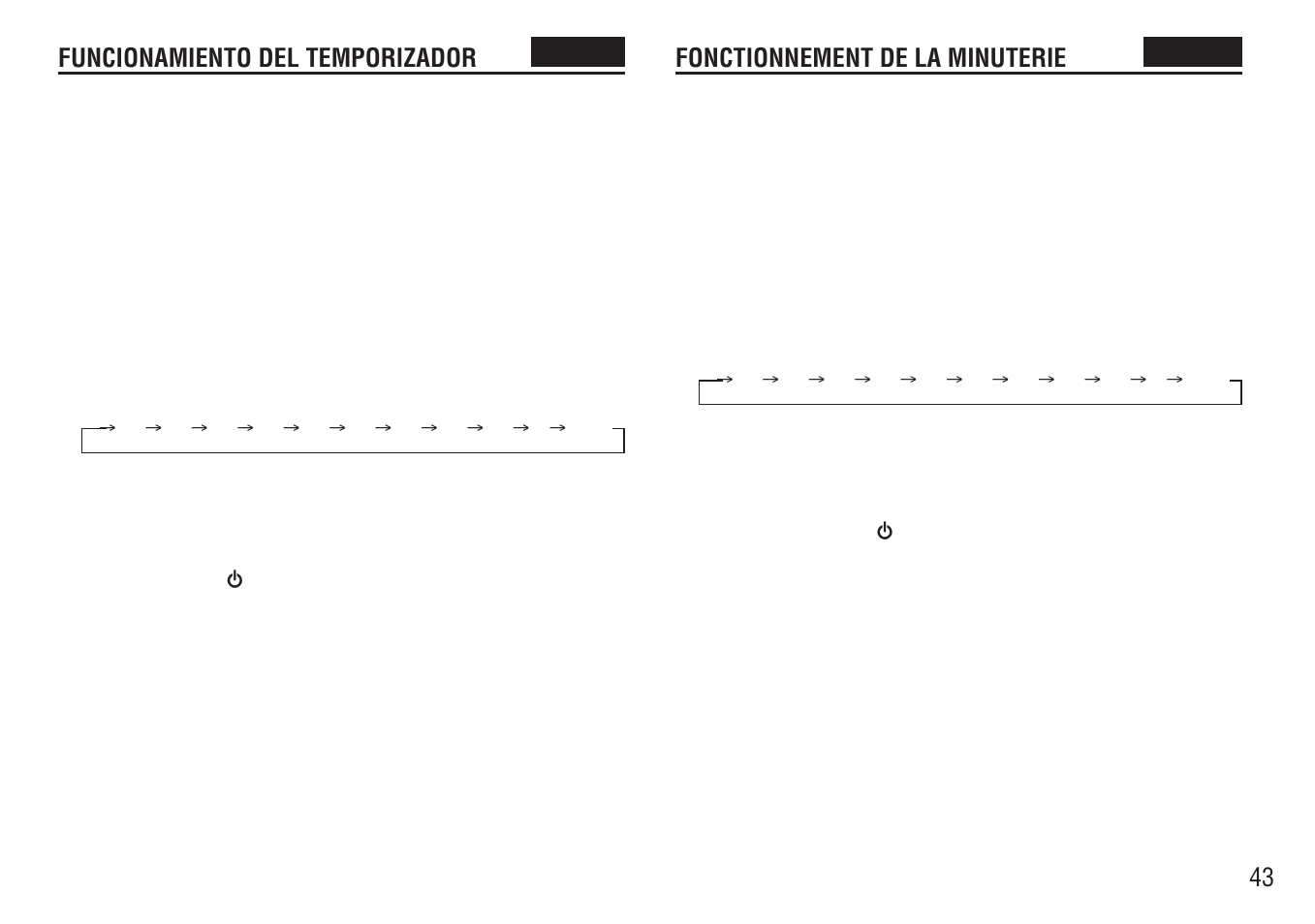 Temporizador para dormir, Fonctionnement de la minuterie | Aiwa FR-TC5000 User Manual | Page 43 / 48