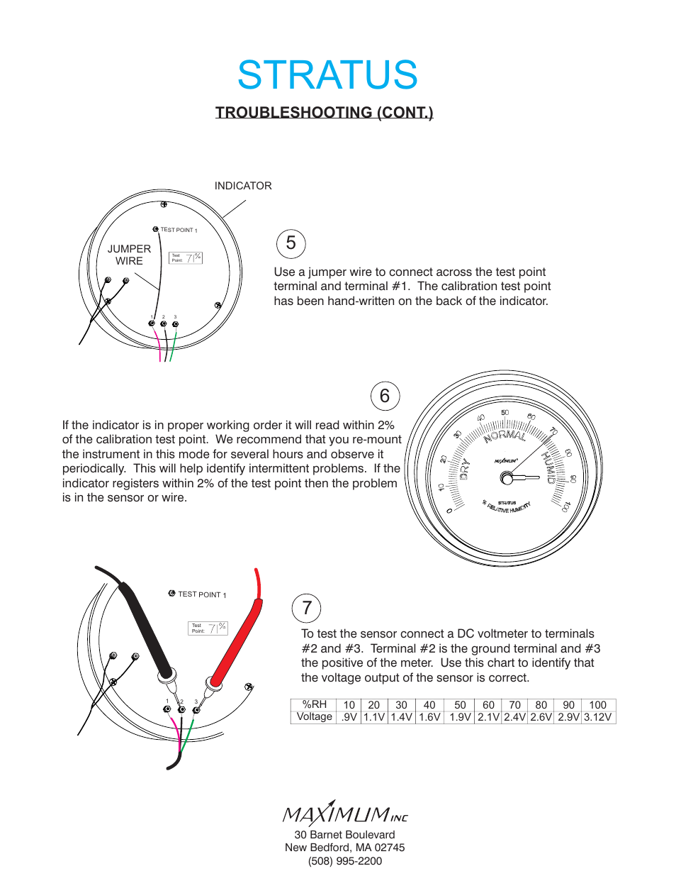 Stratus, Troubleshooting (cont.) | Maximum Stratus User Manual | Page 6 / 8