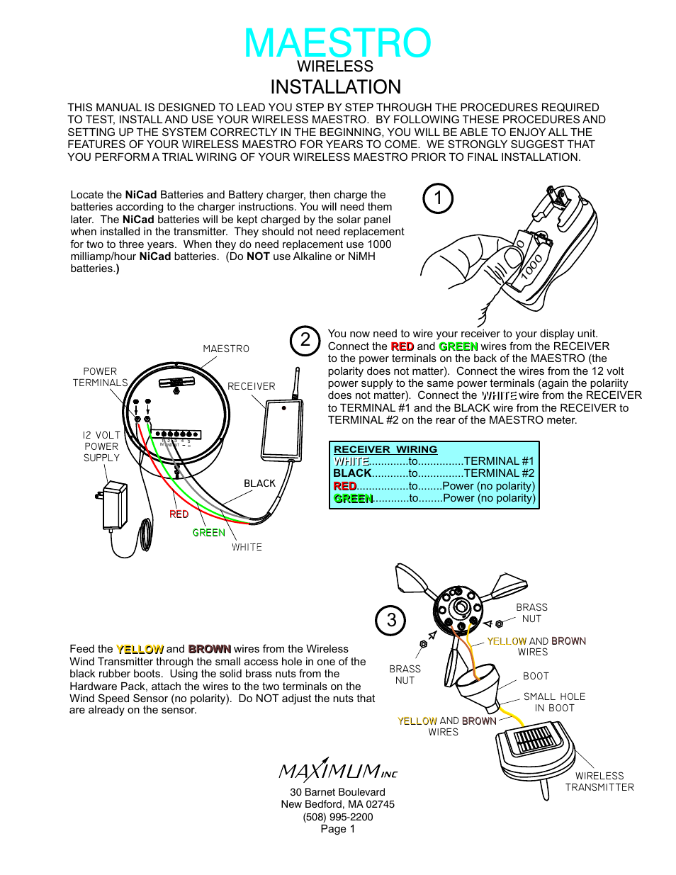 Maximum Wireless Maestro User Manual | 16 pages