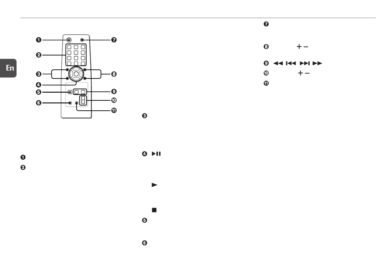 Remote control | Aiwa XR-EM20 User Manual | Page 6 / 20