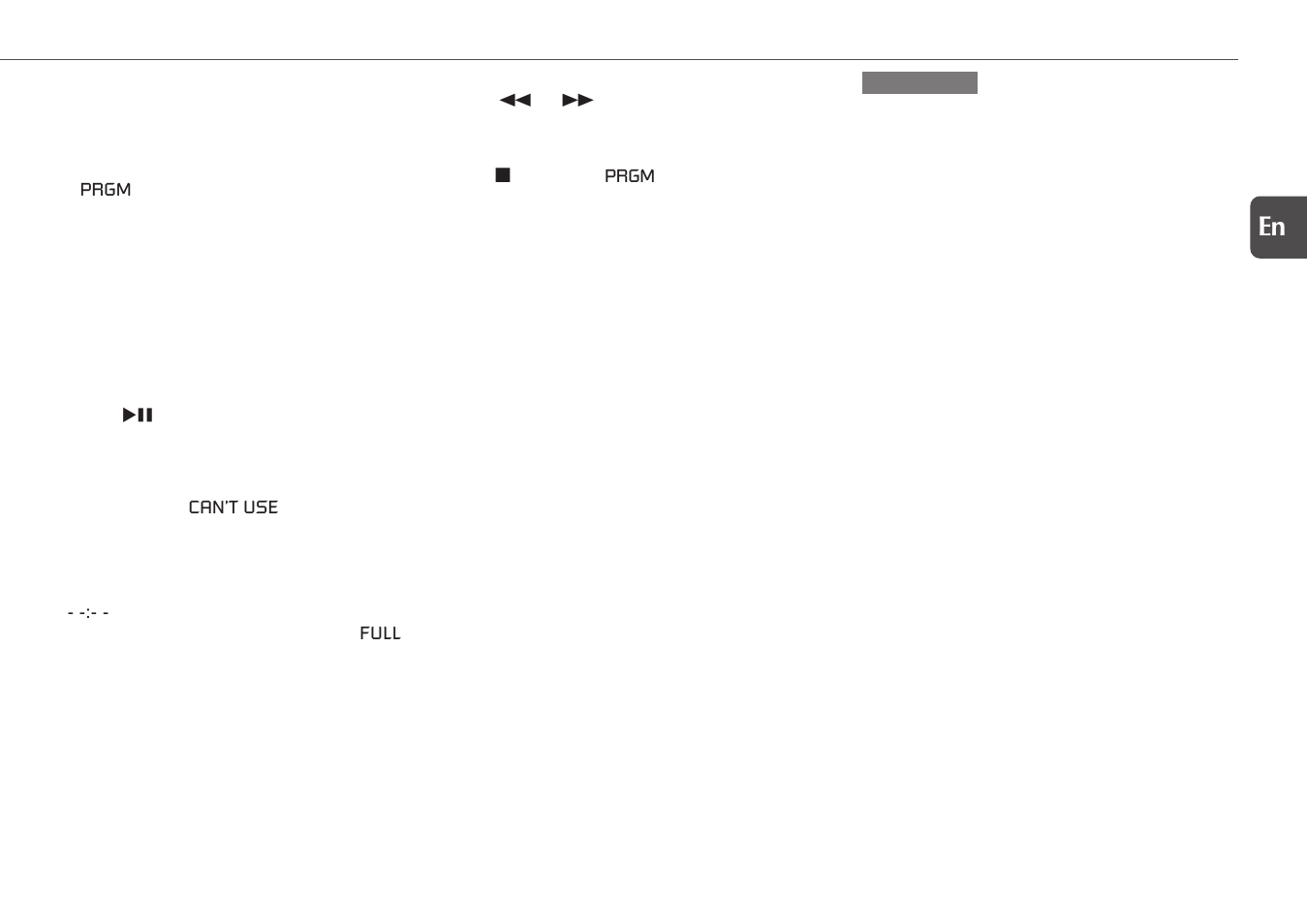 Programmed play | Aiwa XR-EM20 User Manual | Page 9 / 20