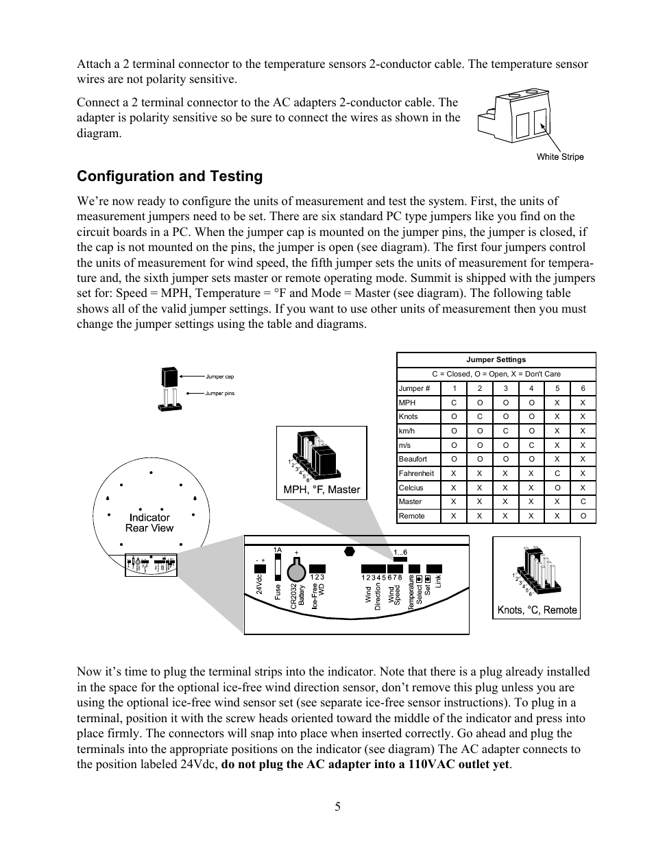 Configuration and testing | Maximum Summit User Manual | Page 6 / 13