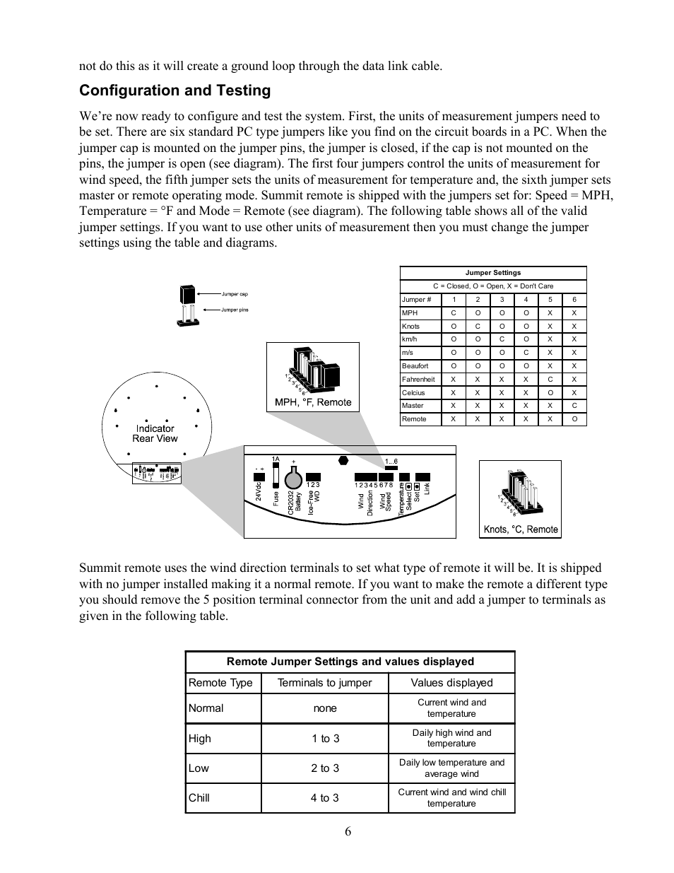 Configuration and testing, High 1 to 3, Low 2 to 3 | Chill 4 to 3 | Maximum Summit Remote User Manual | Page 7 / 13