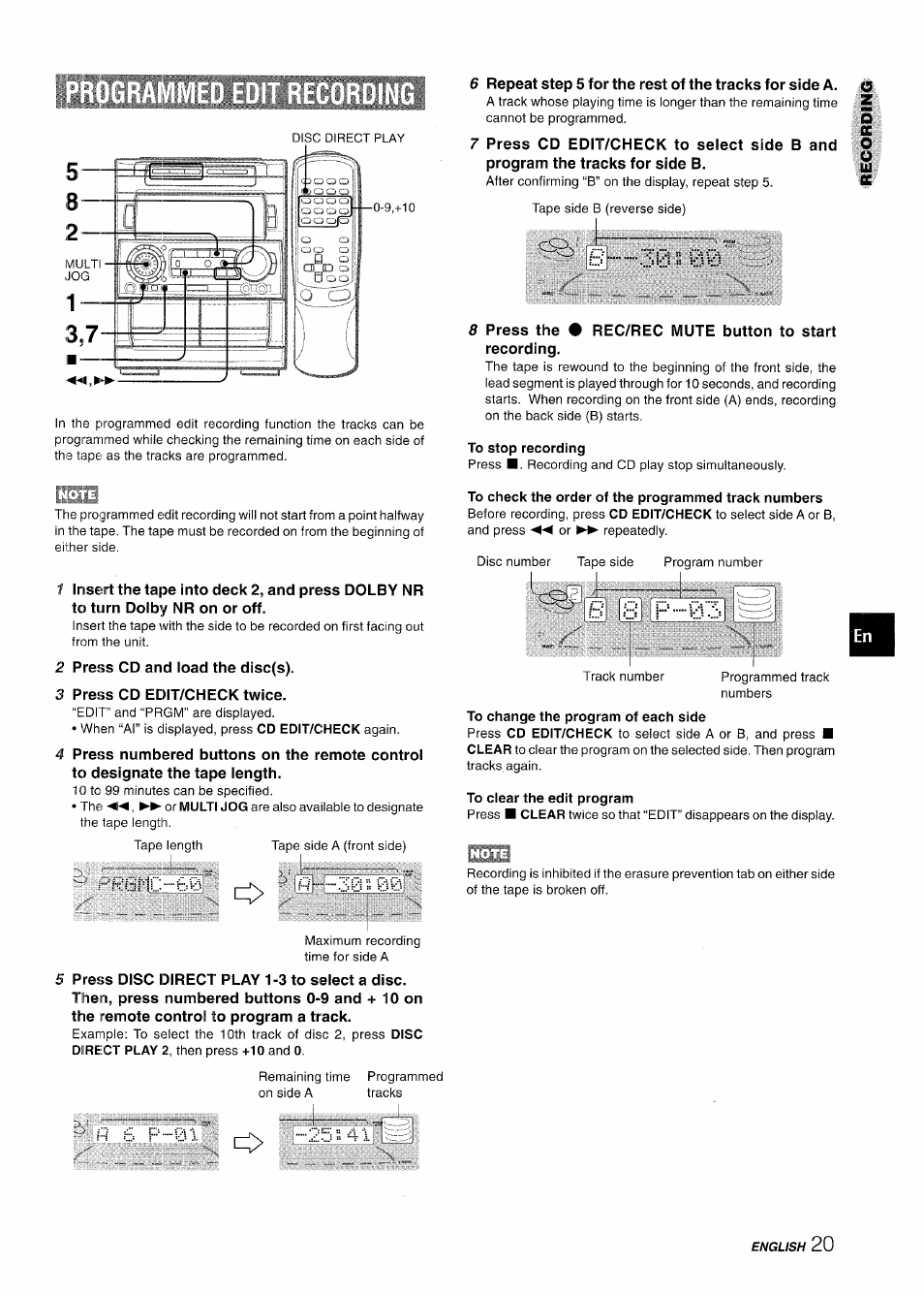 Aiwa NSX-A909 User Manual | Page 21 / 88