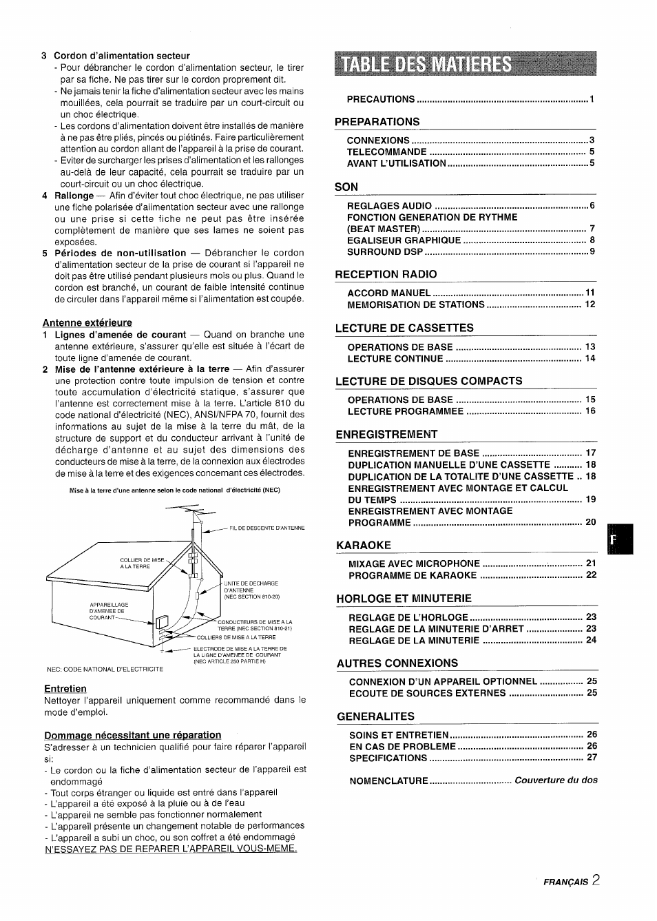 Aiwa NSX-A909 User Manual | Page 59 / 88