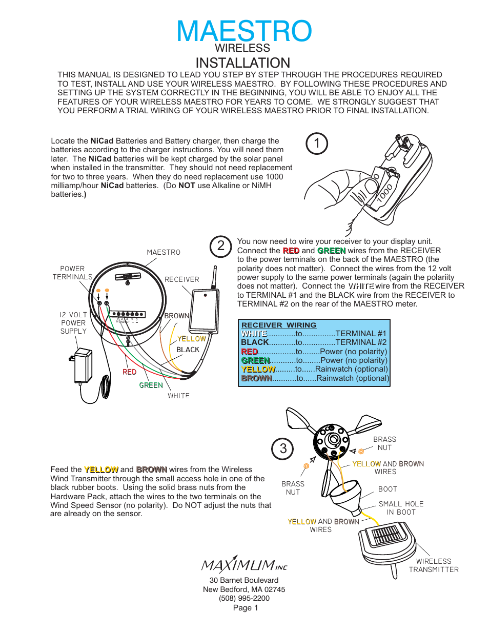 Maximum Wireless Maestro (2006-2012) User Manual | 16 pages