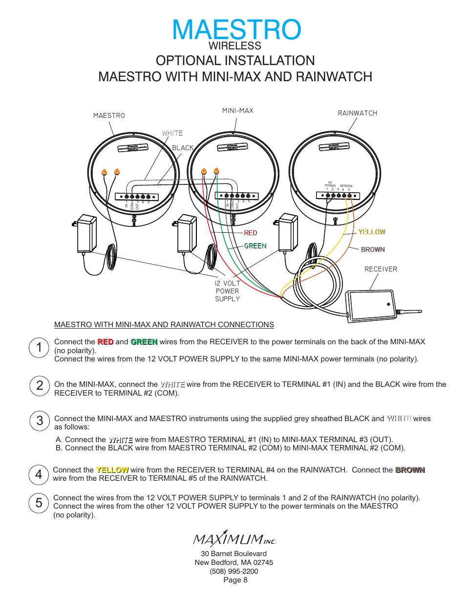 Maestro, Wireless | Maximum Wireless Maestro (2006-2012) User Manual | Page 8 / 16