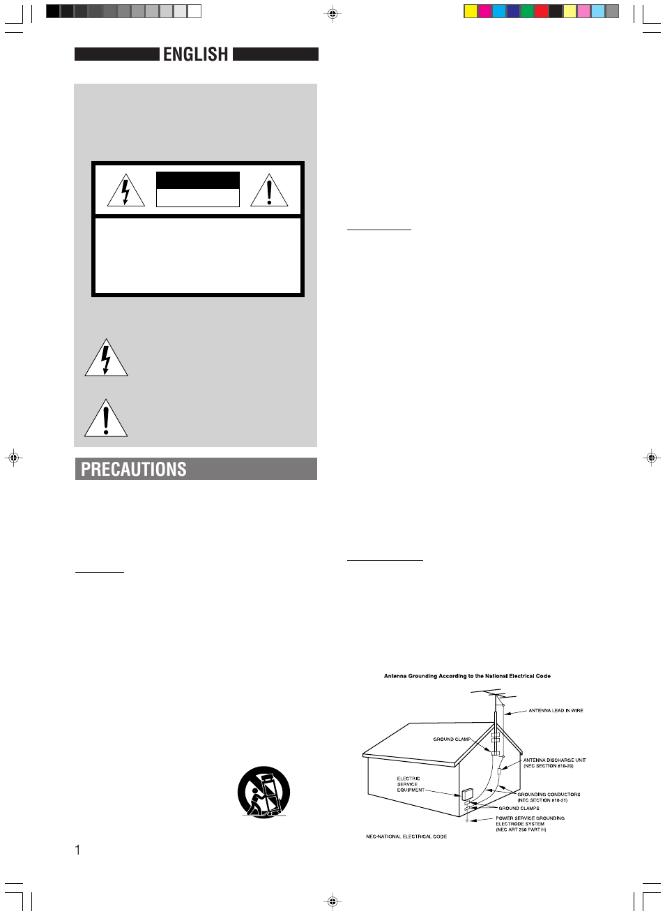 English, Precautions, Warning | Aiwa XR-M150 User Manual | Page 2 / 20