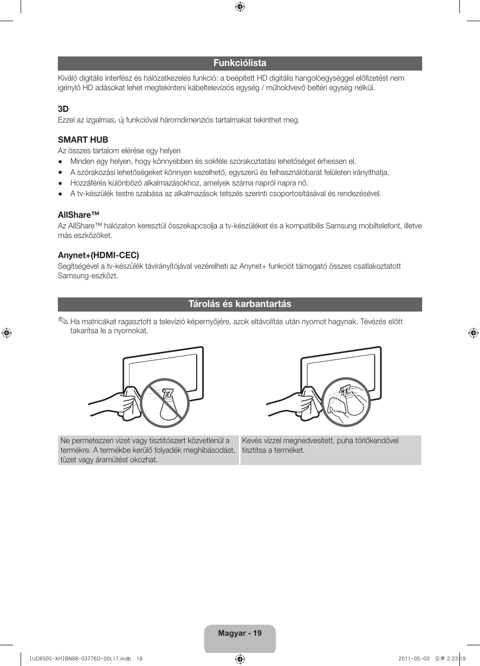 Samsung UE46D6570WS User Manual | Page 39 / 342