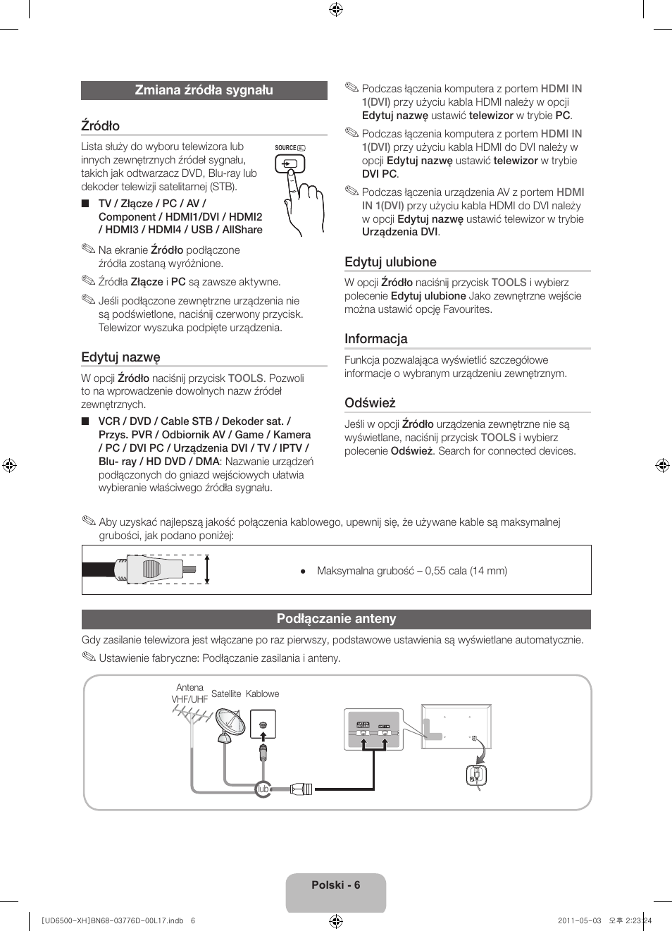 Samsung UE46D6570WS User Manual | Page 46 / 342